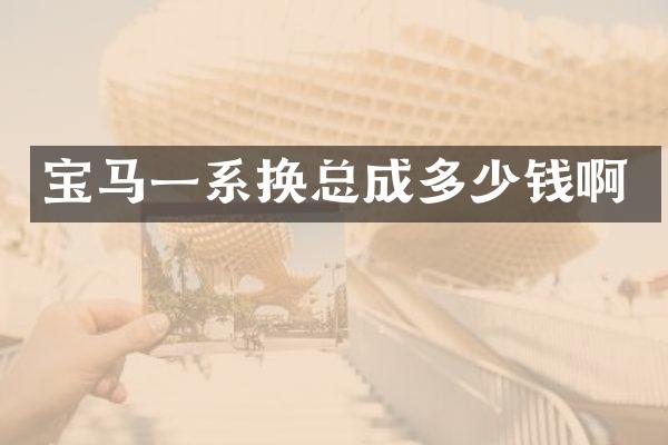 宝马一系换总成多少钱啊