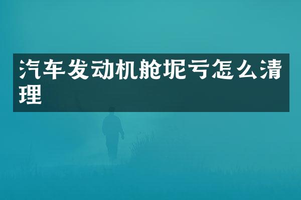汽车发动机舱坭亏怎么清理