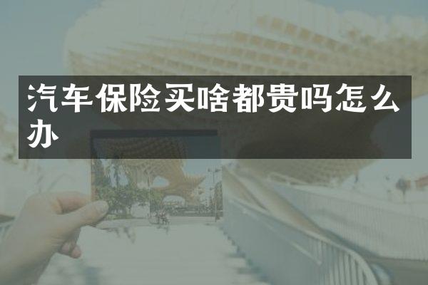 汽车保险买啥都贵吗怎么办