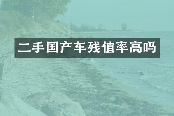 二手国产车残值率高吗