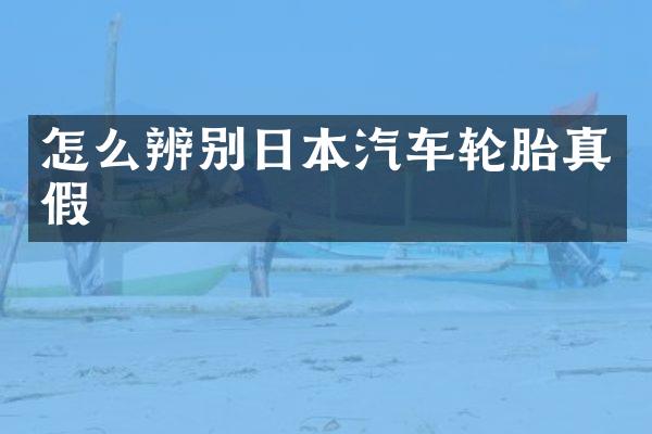 怎么辨别日本汽车轮胎真假
