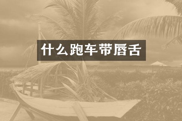 什么跑车带唇舌