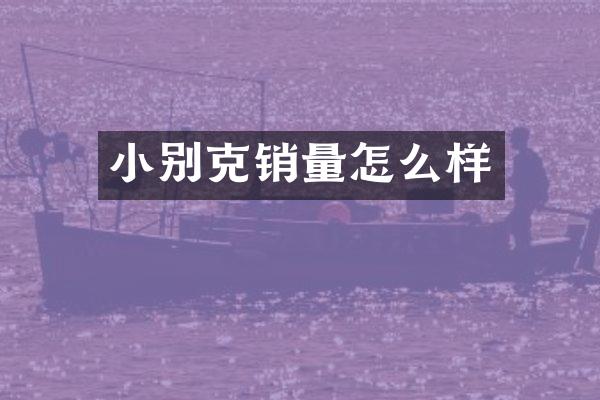 小别克销量怎么样