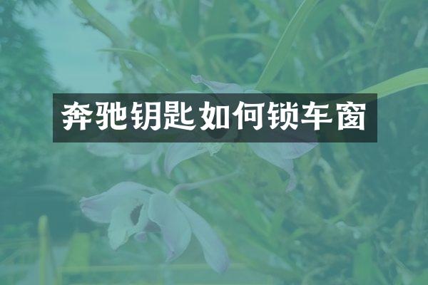 奔驰钥匙如何锁车窗