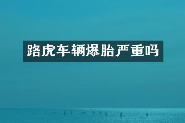 路虎车辆爆胎严重吗