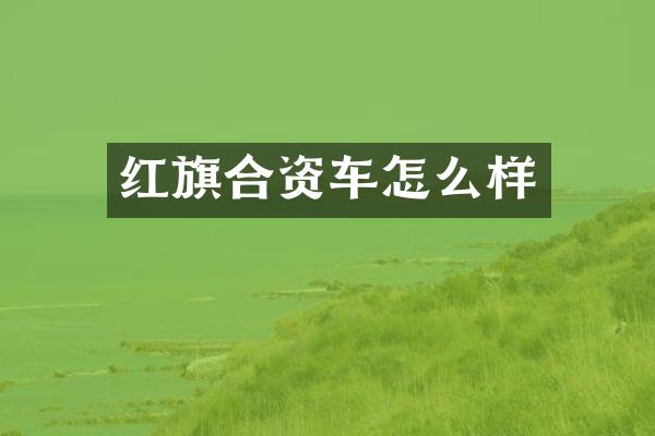 红旗合资车怎么样