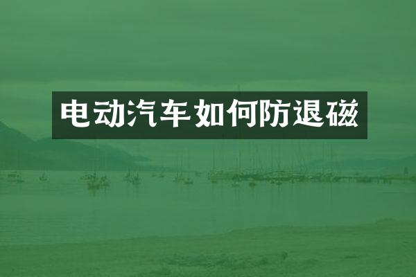 电动汽车如何防退磁