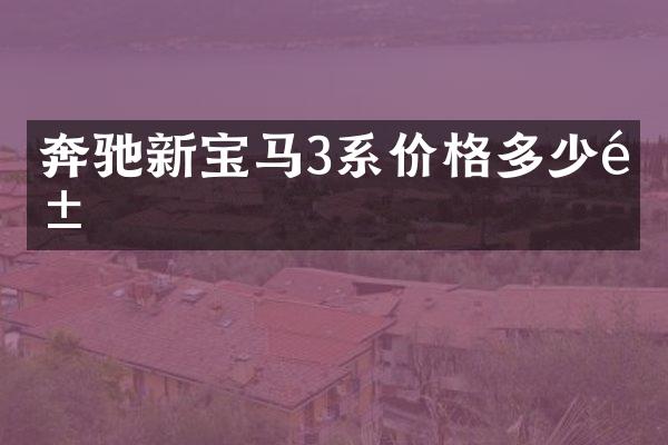 奔驰新宝马3系价格多少钱