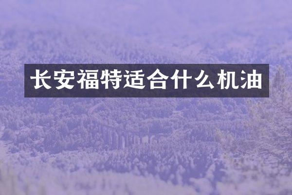 长安福特适合什么机油
