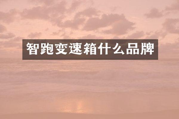 智跑变速箱什么品牌