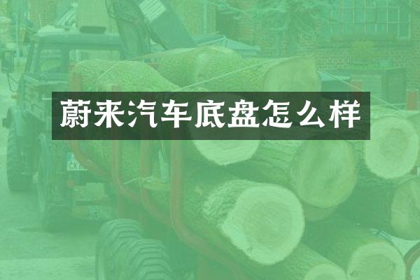 蔚来汽车底盘怎么样