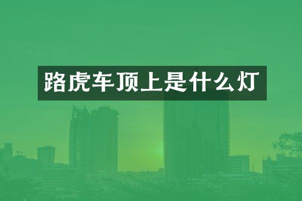 路虎车顶上是什么灯