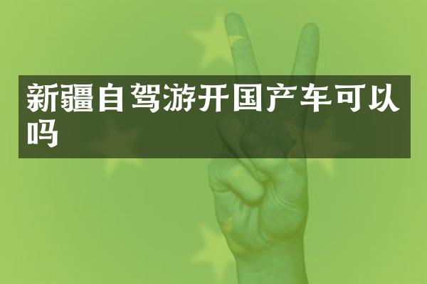 新疆自驾游开国产车可以吗