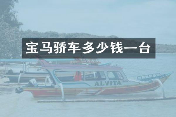 宝马骄车多少钱一台