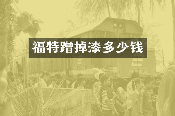 福特蹭掉漆多少钱