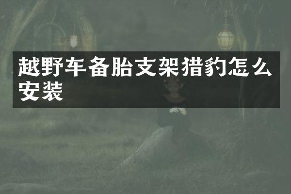 越野车备胎支架猎豹怎么安装