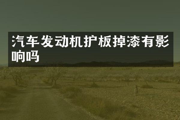 汽车发动机护板掉漆有影响吗