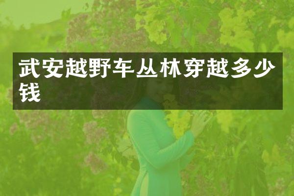 武安越野车丛林穿越多少钱