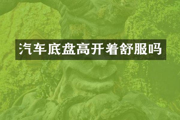 汽车底盘高开着舒服吗