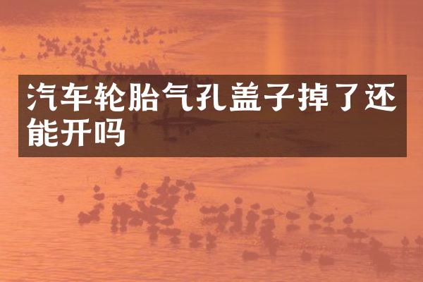 汽车轮胎气孔盖子掉了还能开吗