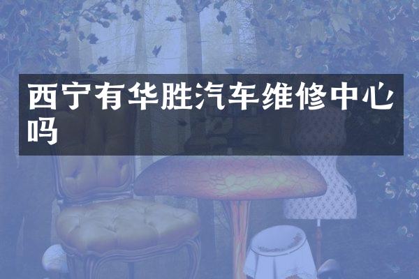 西宁有华胜汽车维修中心吗