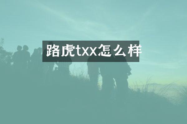 路虎txx怎么样