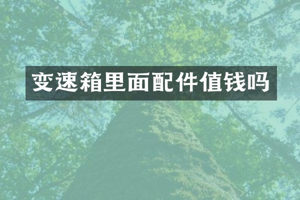 变速箱里面配件值钱吗