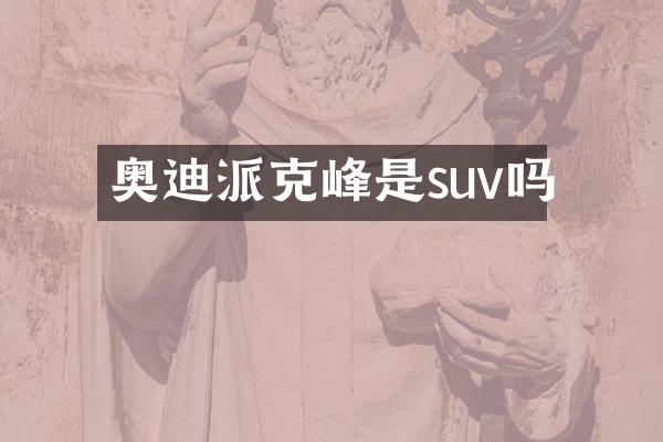 奥迪派克峰是suv吗
