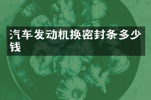 汽车发动机换密封条多少钱