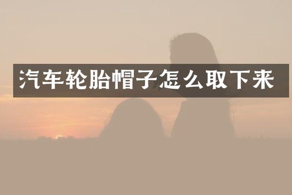 汽车轮胎帽子怎么取下来