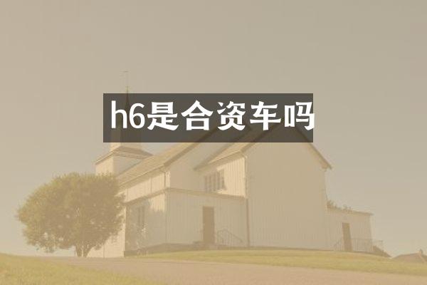 h6是合资车吗