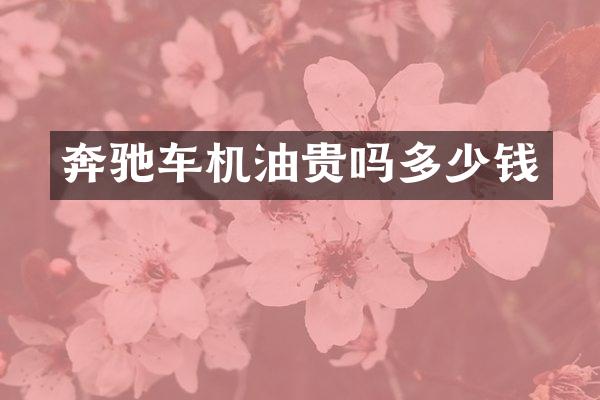 奔驰车机油贵吗多少钱