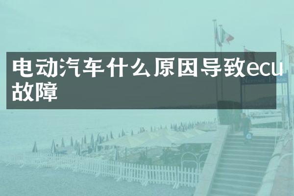 电动汽车什么原因导致ecu故障