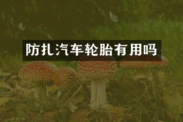防扎汽车轮胎有用吗
