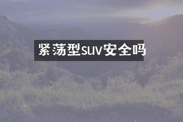紧荡型suv安全吗