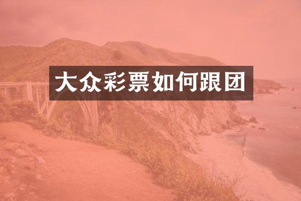 大众彩票如何跟团