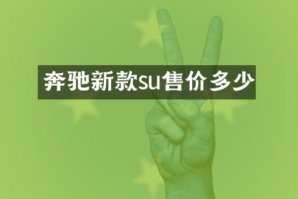 奔驰新款su售价多少