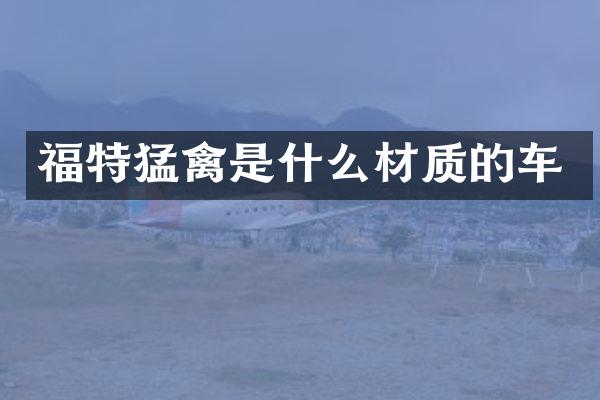 福特猛禽是什么材质的车