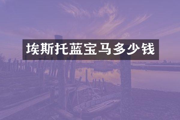 埃斯托蓝宝马多少钱