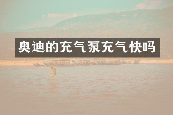 奥迪的充气泵充气快吗