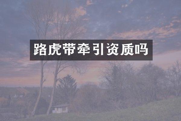 路虎带牵引资质吗