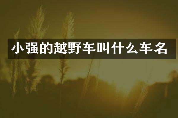 小强的越野车叫什么车名
