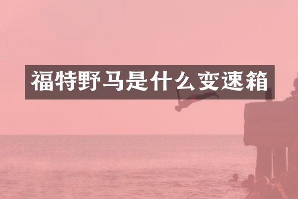 福特野马是什么变速箱