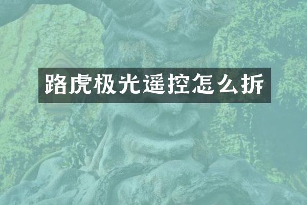 路虎极光遥控怎么拆
