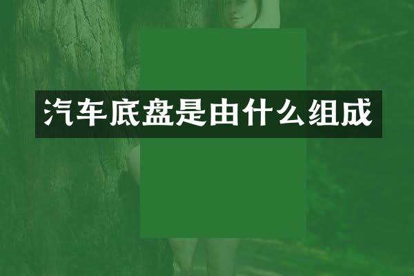 汽车底盘是由什么组成