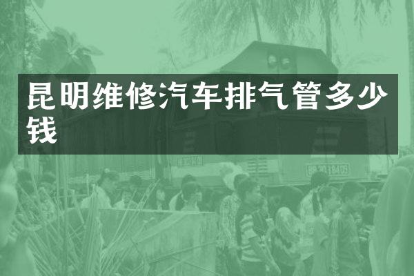 昆明维修汽车排气管多少钱