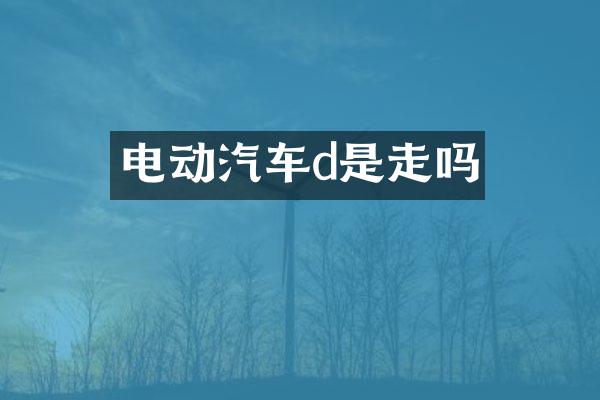 电动汽车d是走吗