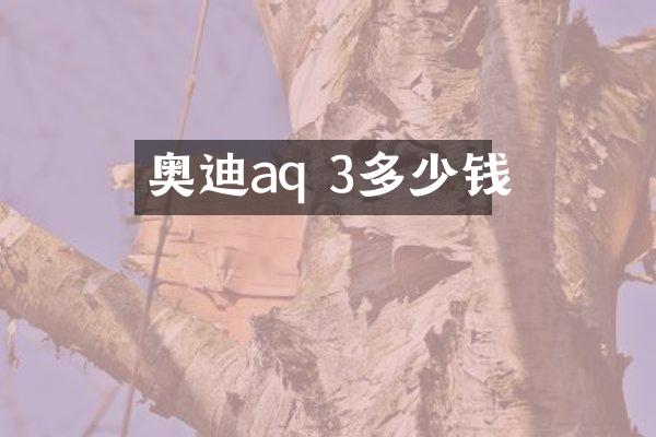 奥迪aq 3多少钱