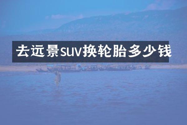 去远景suv换轮胎多少钱