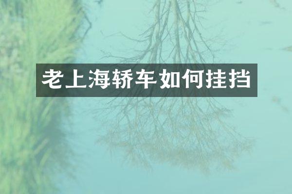 老上海轿车如何挂挡